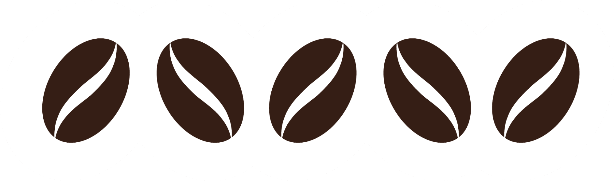 Coffee Bean Row Sticker