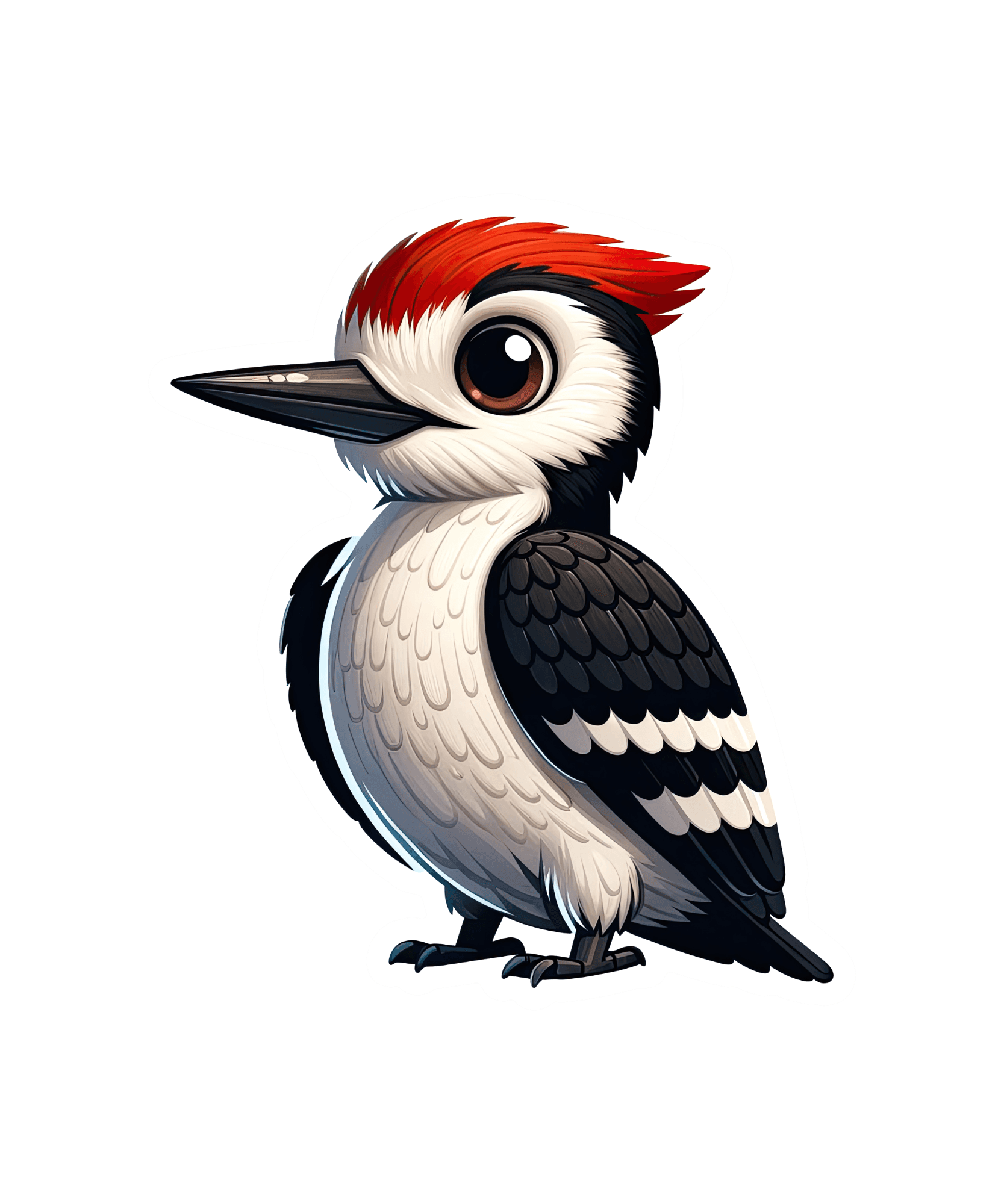 Red-Crested Woodpecker Sticker