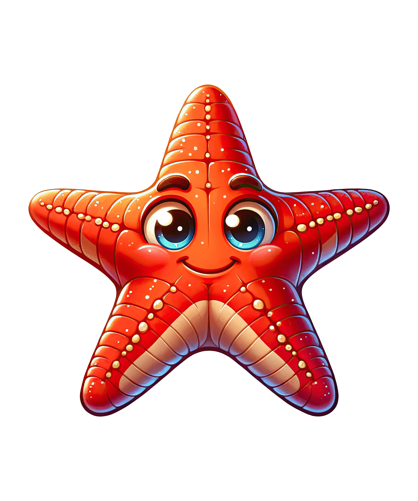 Smiling Starfish Sticker