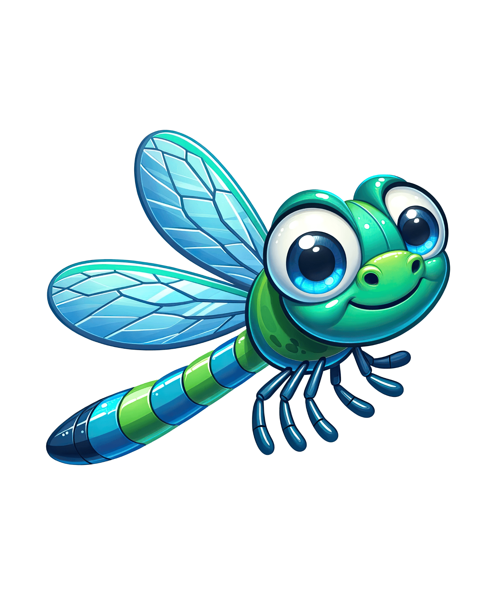 Googly-Eyed Dragonfly Sticker