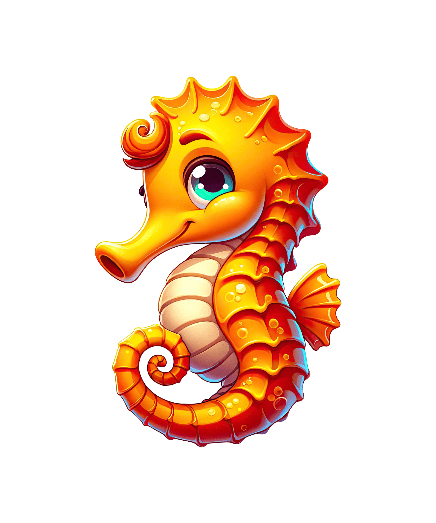 Sunset Seahorse Sticker