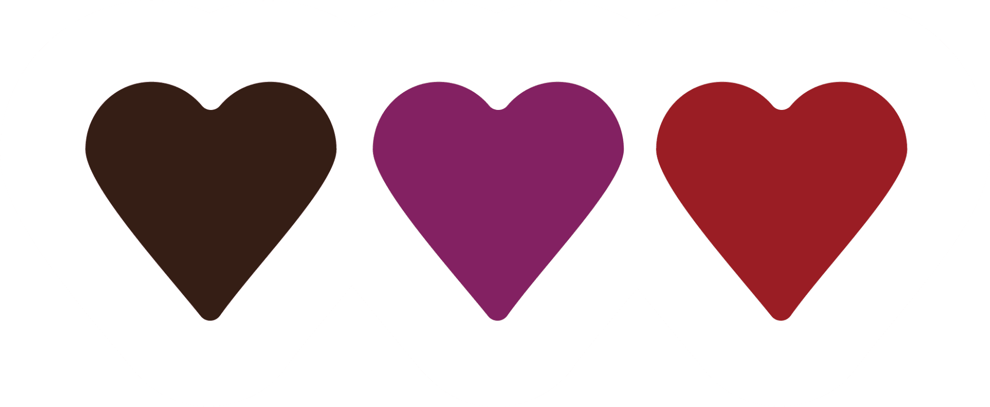 Triple Heart Trio Sticker