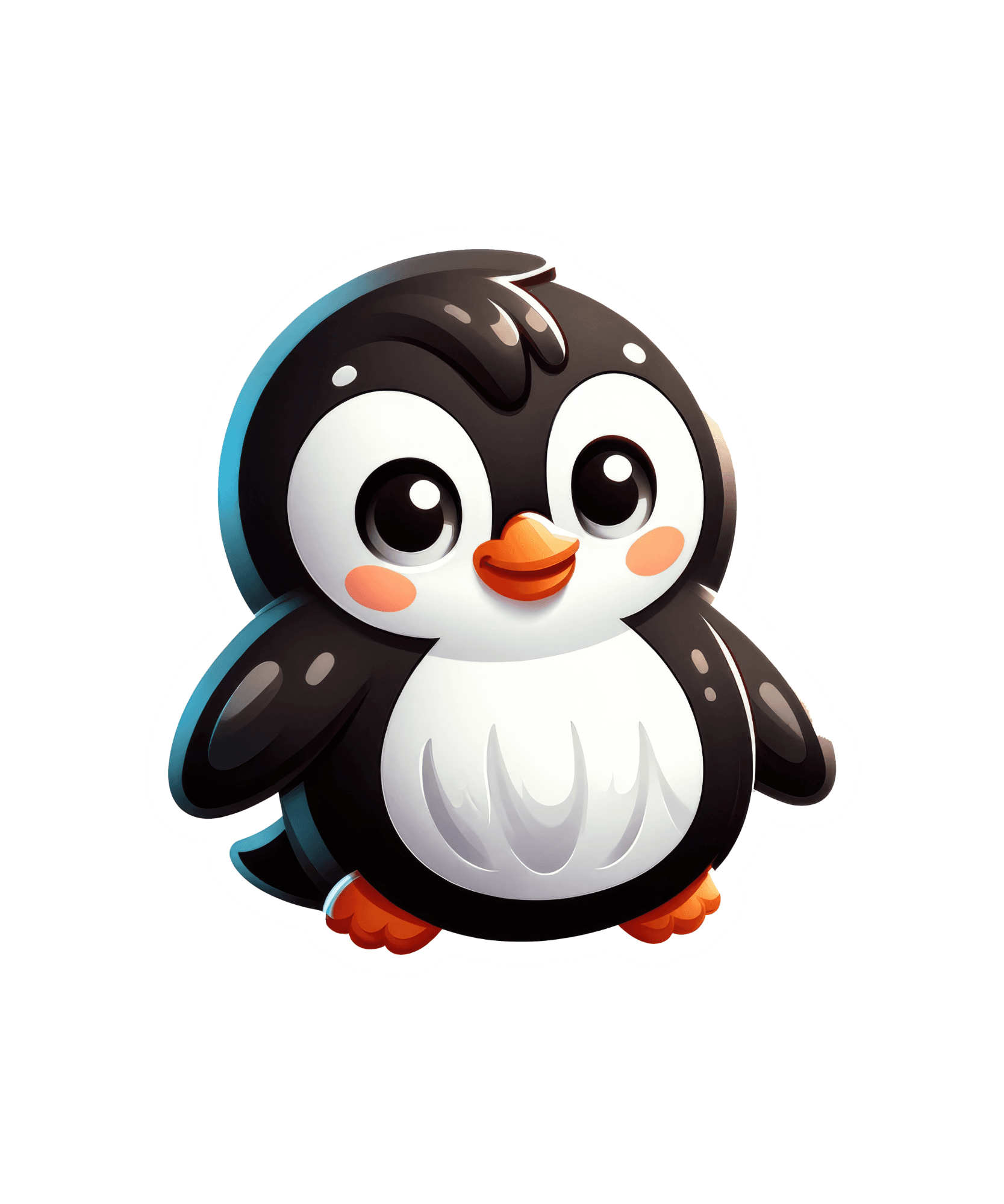 Chubby Baby Penguin Sticker