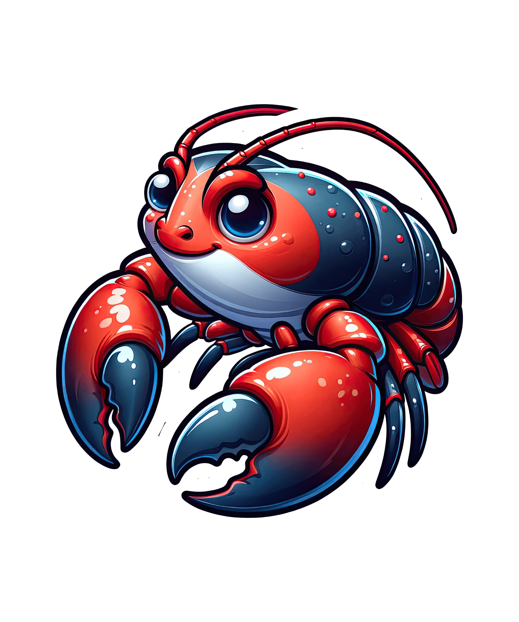 Big-Eyed Baby Lobster Sticker