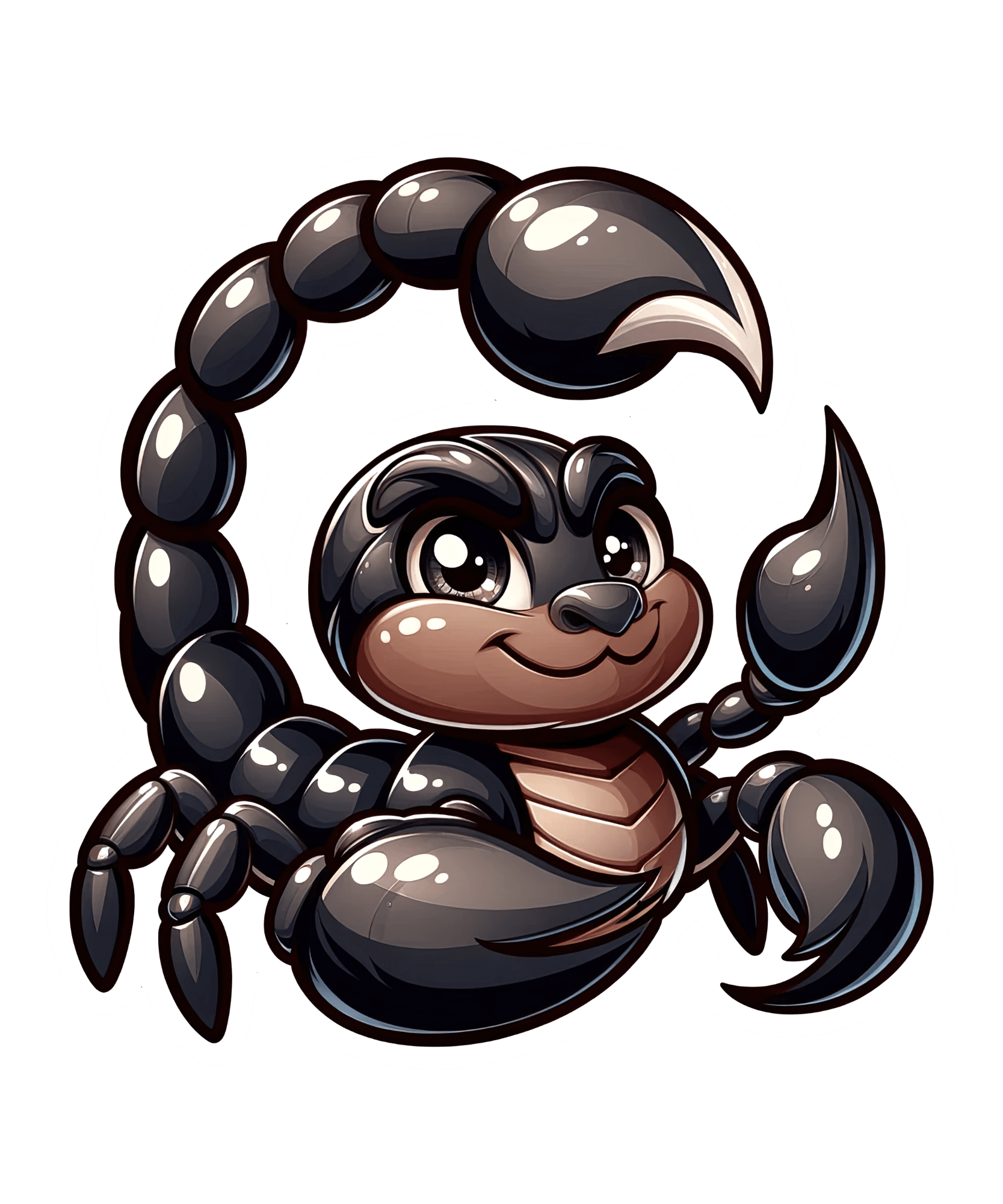 Cute Curled-Tail Scorpion Sticker