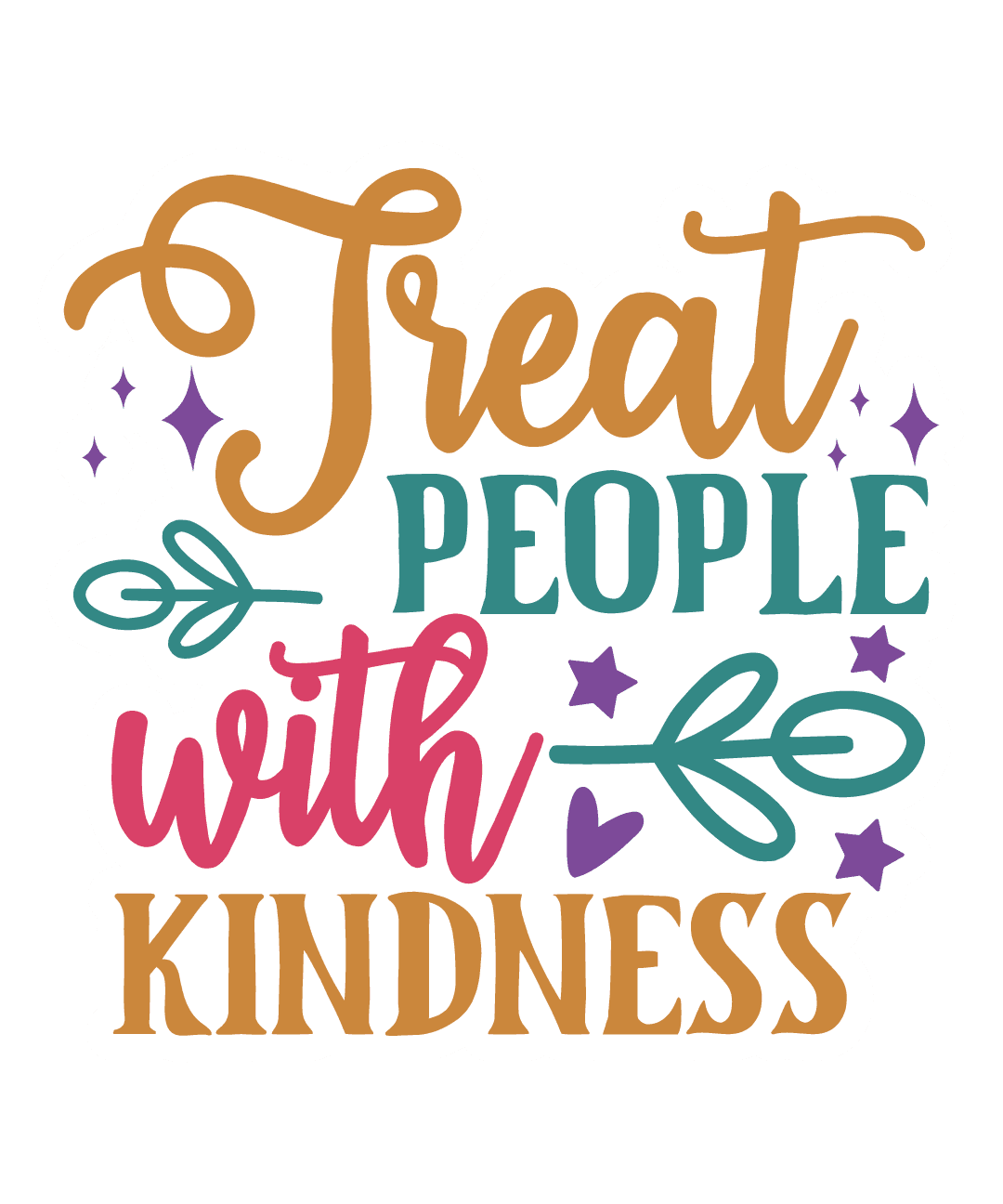 Treat People With Kindness Sticker