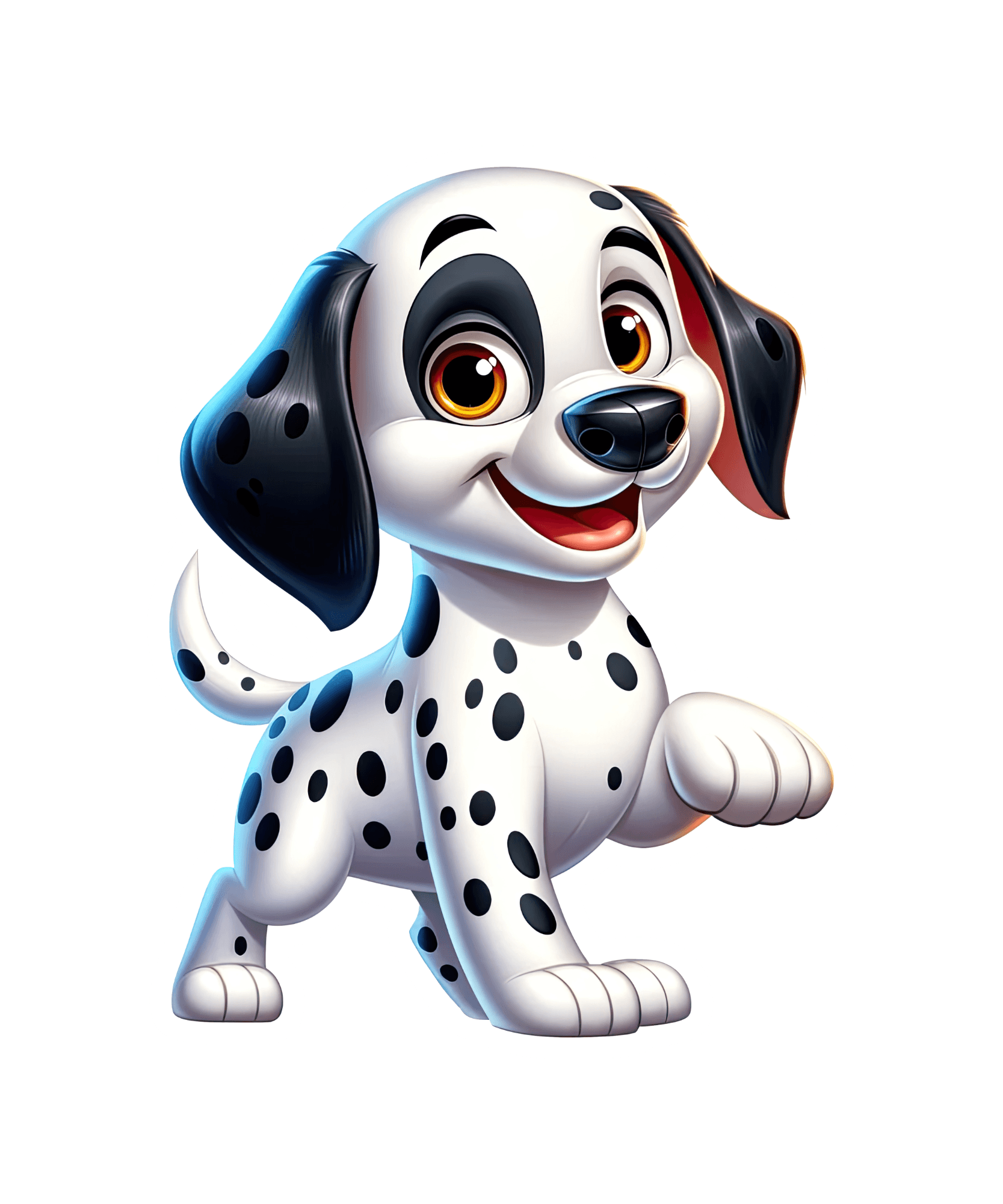 Spotty Dalmatian Puppy Sticker
