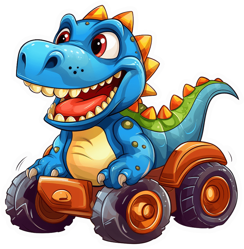 Monster Truck T-Rex Sticker