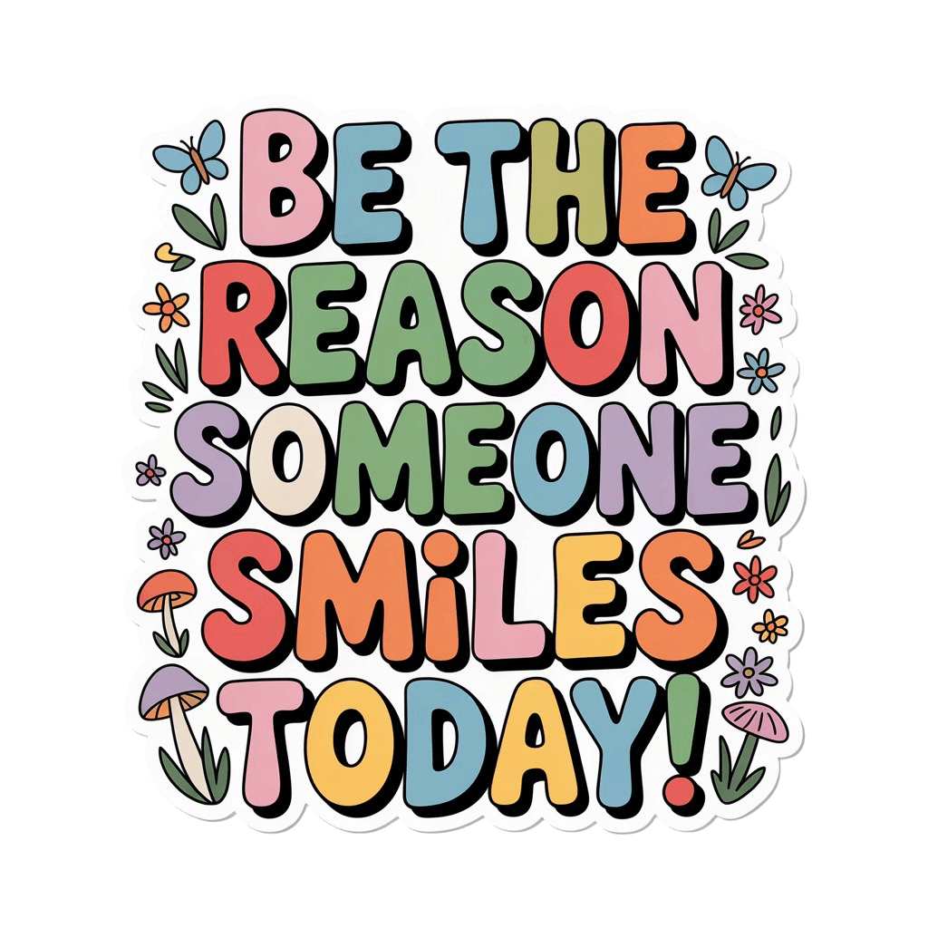Be The Reason Someone Smiles Today Sticker