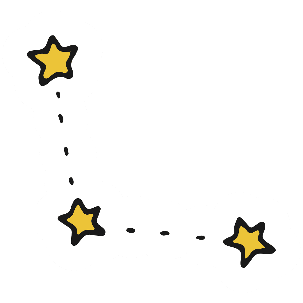 Golden Star Trail Sticker