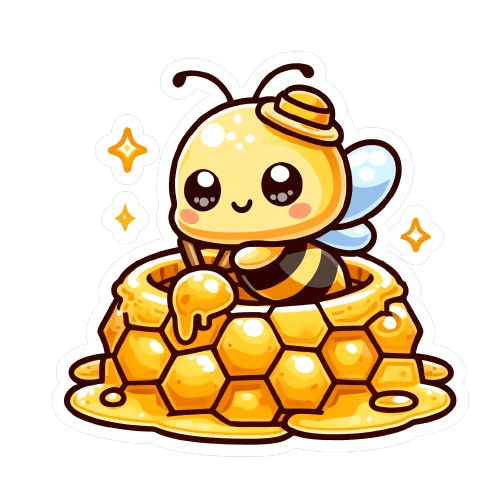 Sweet Honey Bee Sticker