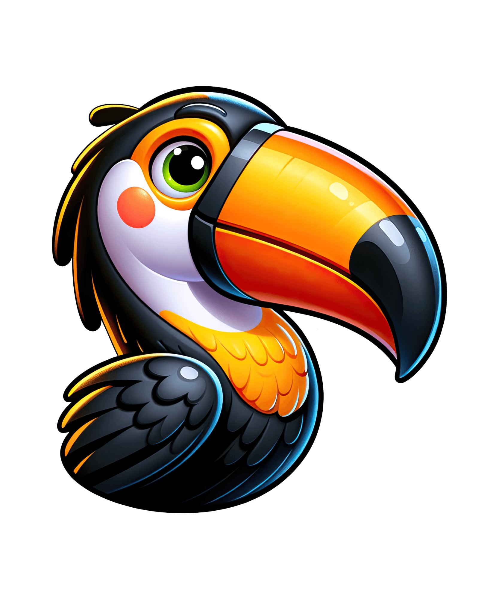 Cheeky Toucan Sticker