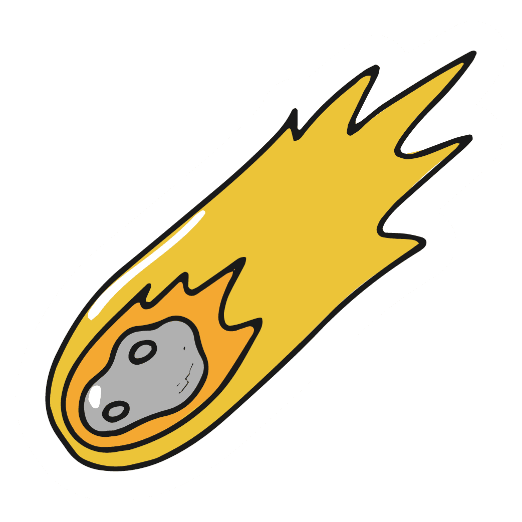 Blazing Comet Sticker