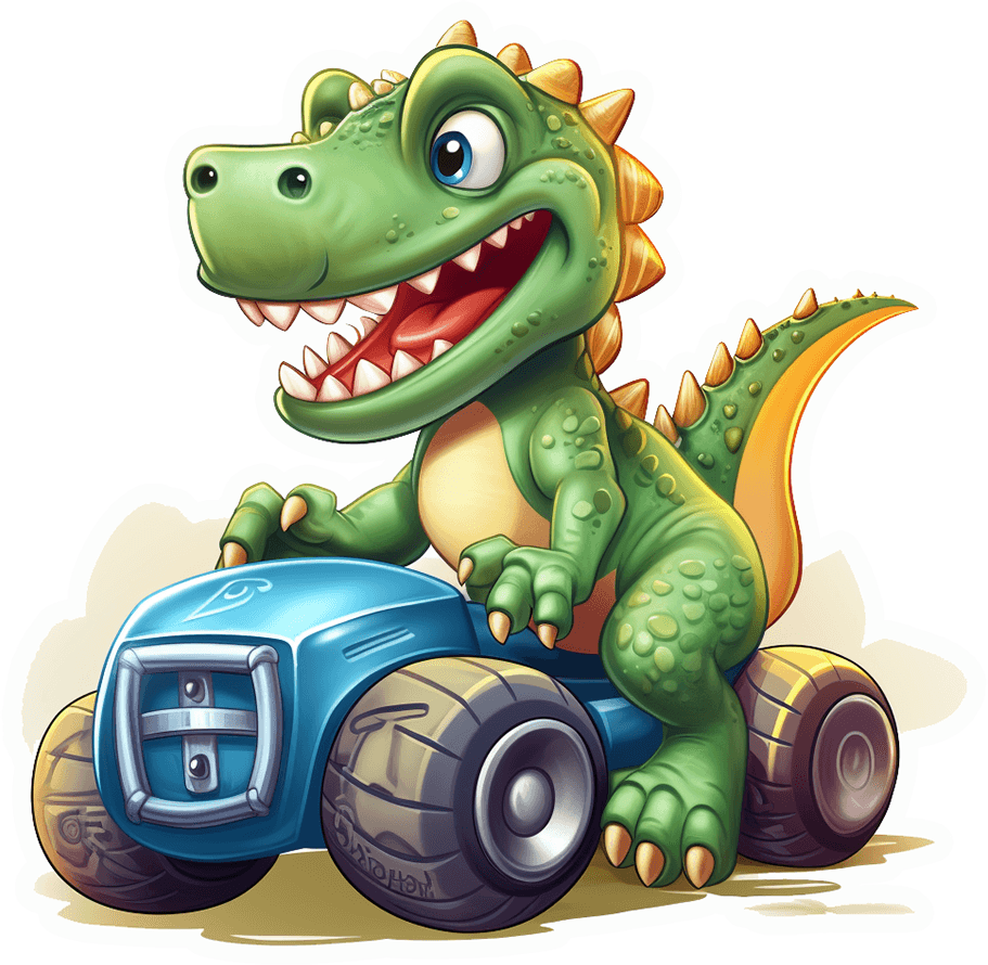 T-Rex Monster Truck Sticker