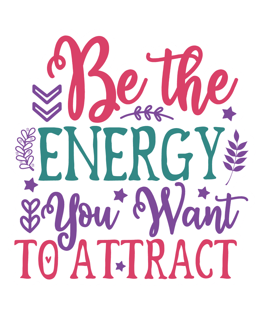 Be The Energy You Want To Attract Sticker