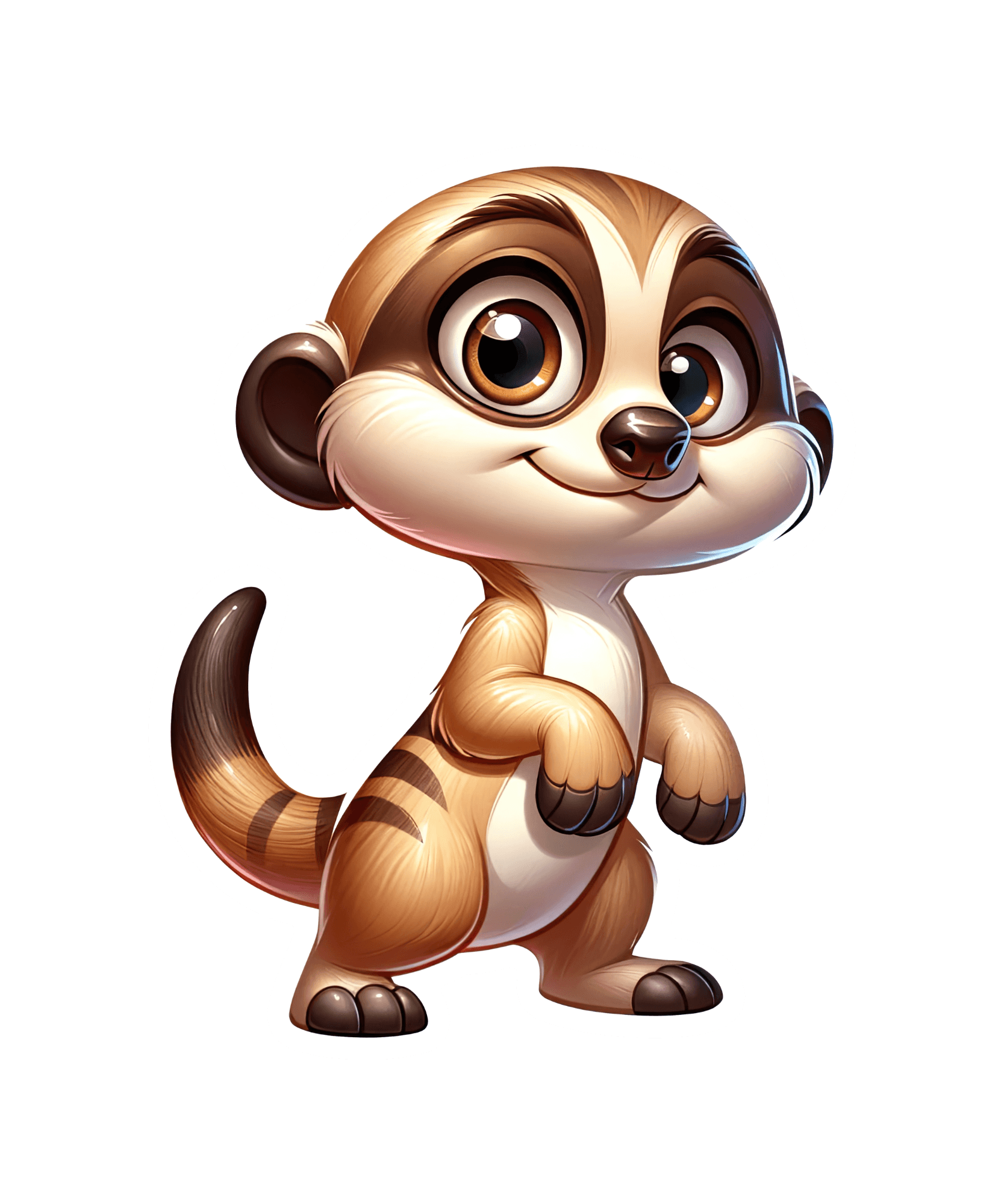 Big-Eyed Baby Meerkat Sticker