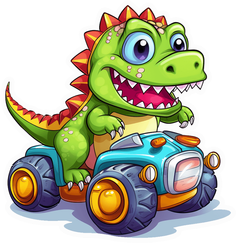 T-Rex Monster Truck Sticker