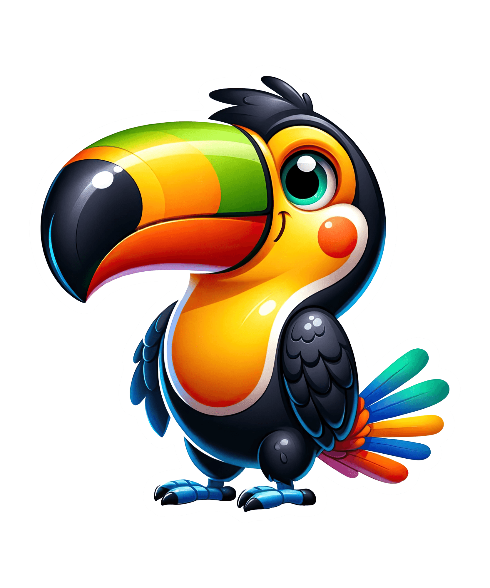 Rosy-Cheeked Toucan Sticker