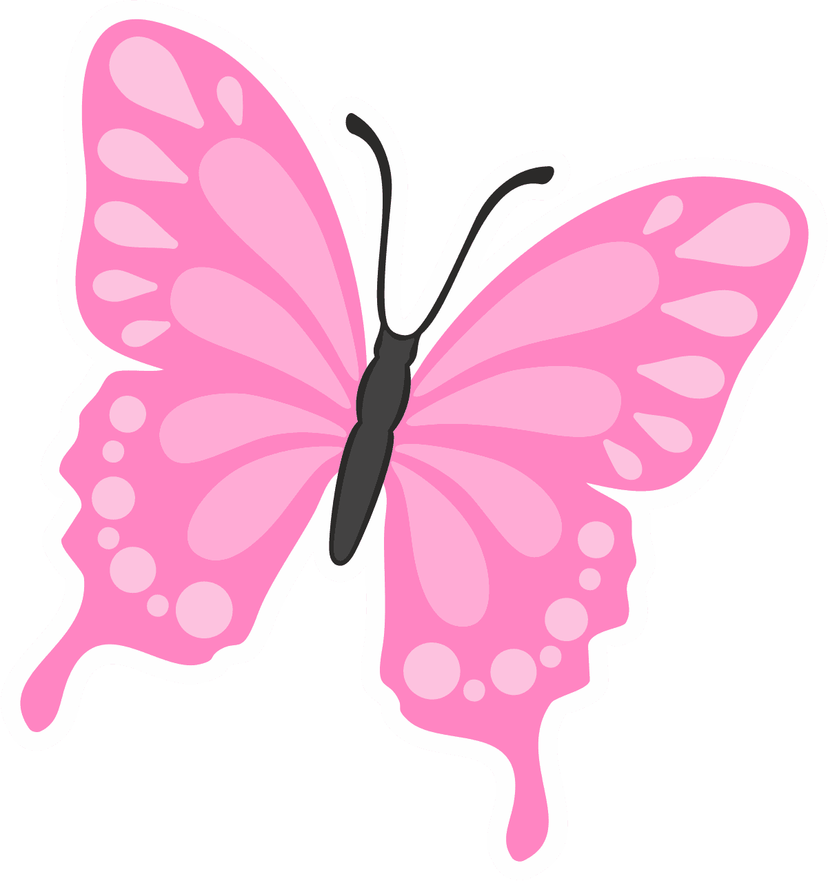 Pink Butterfly Sticker